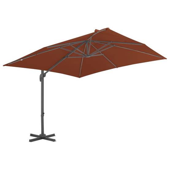 PANGIVO - Parasol déporté aluminium terre cuite 400 x 300 x 268 cm - PANGIVO - Image 2