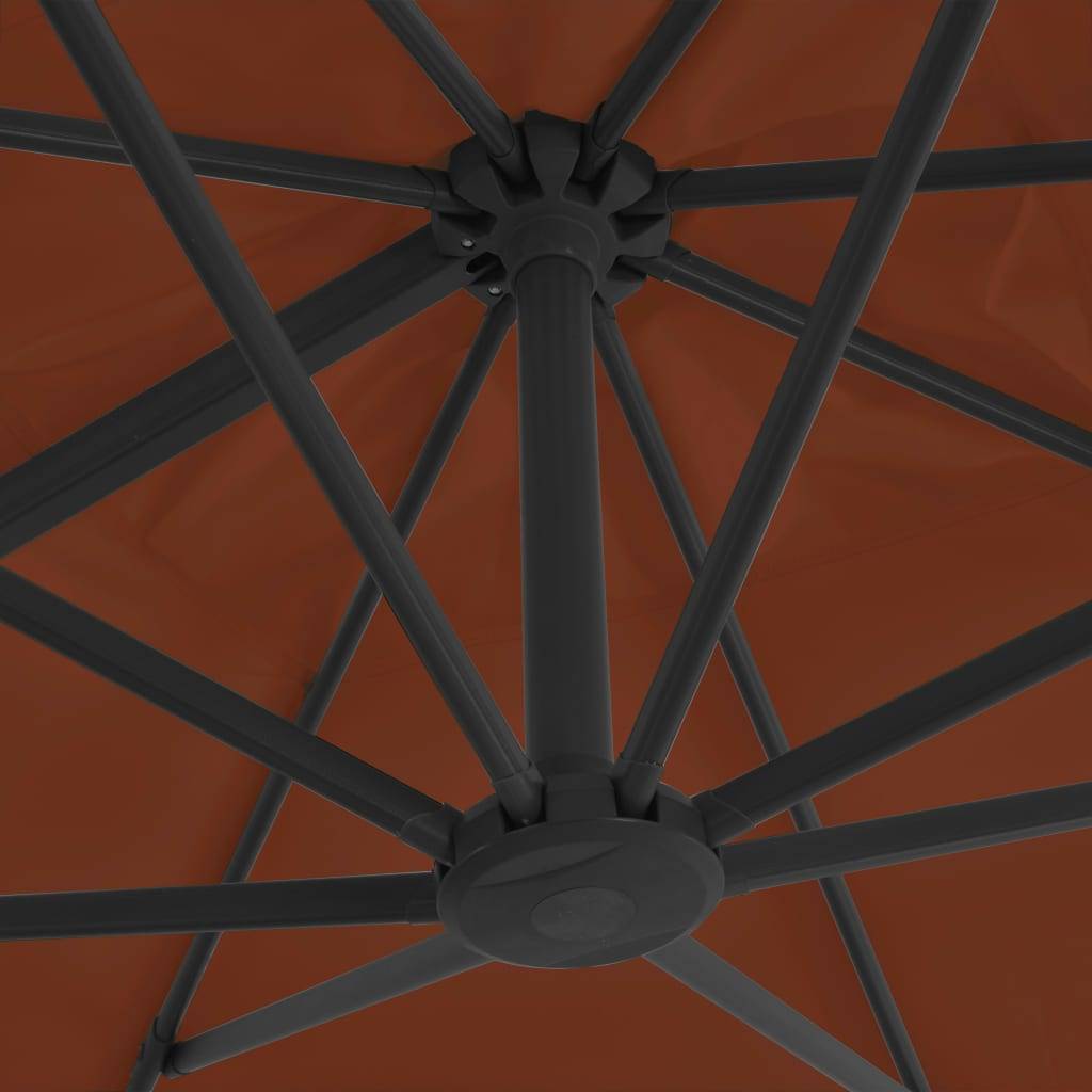 PANGIVO - Parasol déporté aluminium terre cuite 400 x 300 x 268 cm - PANGIVO - Image 6