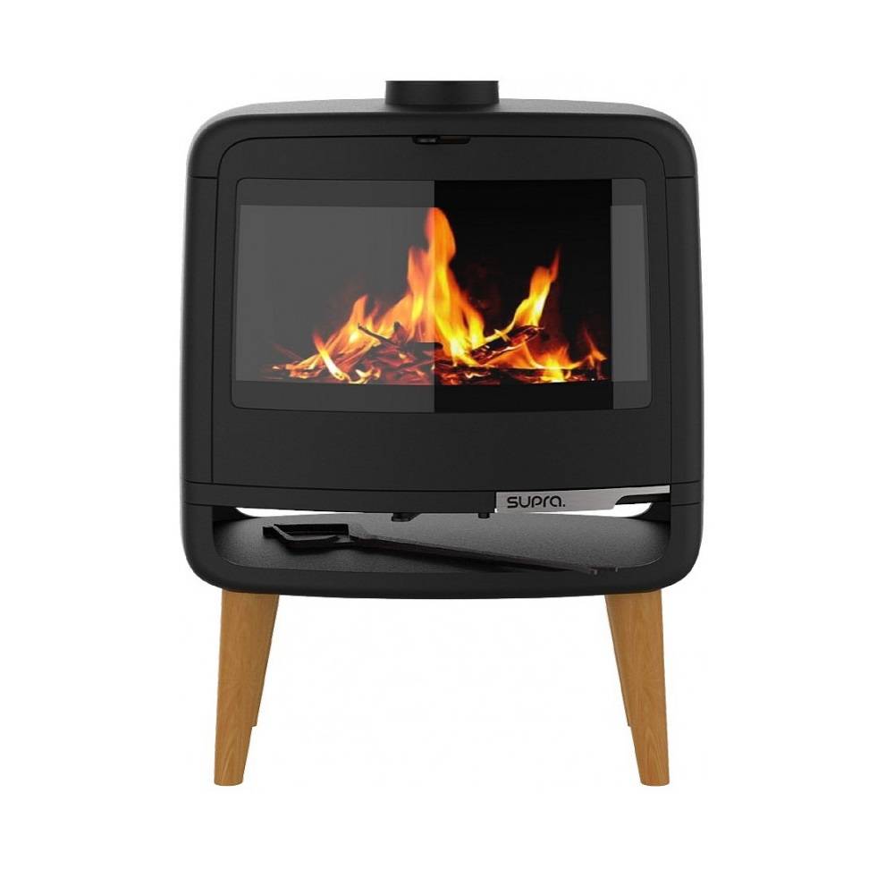 Supra - Poêle à bois fonte 10kw noir FR9016130B Supra - Imagen 1