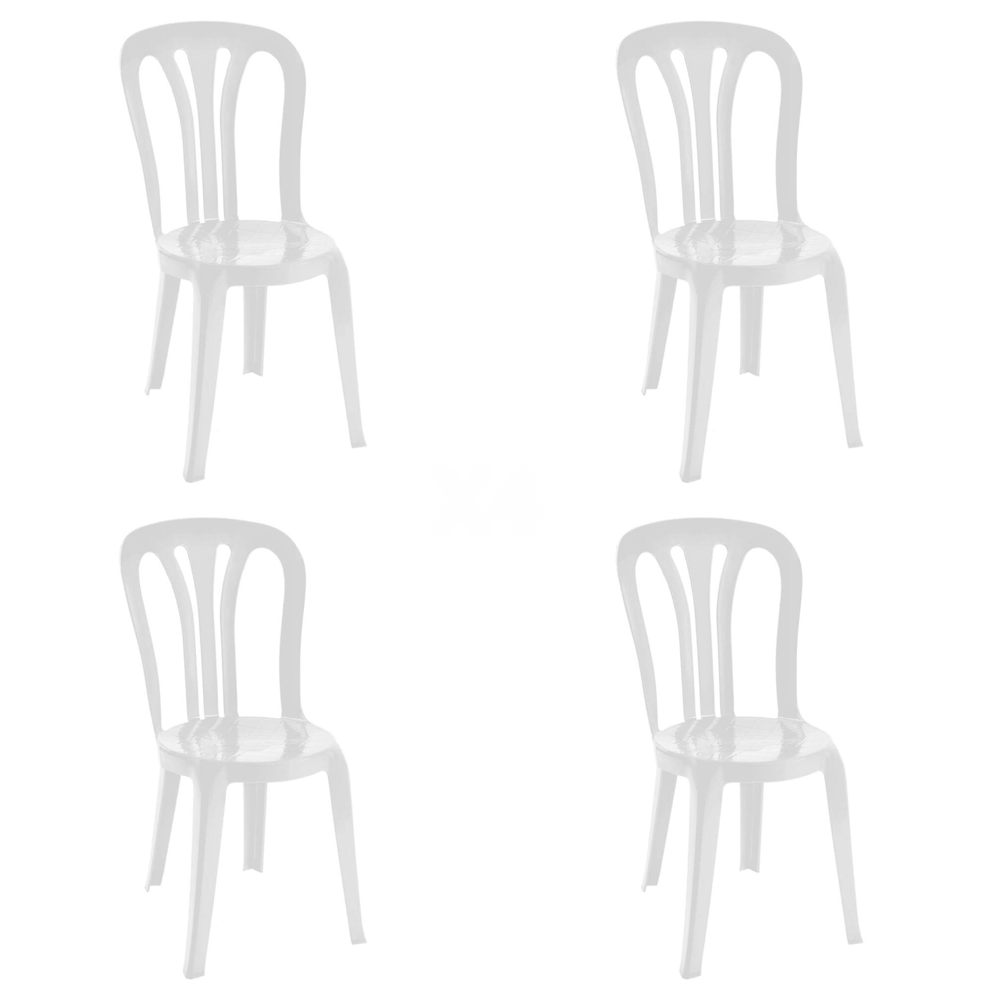 Garbar - Chaises Garrotxa garbar plastique blanc (Lot de 4) - Image 1