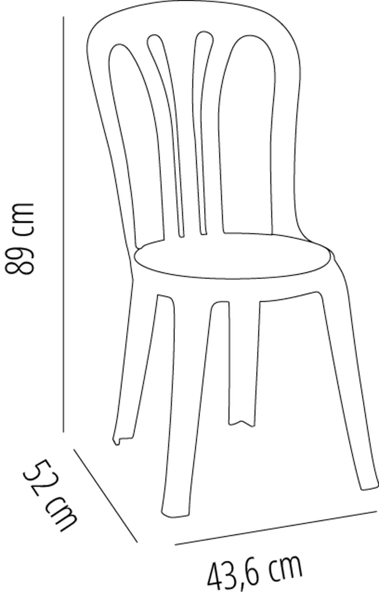 Garbar - Chaises Garrotxa garbar plastique blanc (Lot de 4) - Image 2