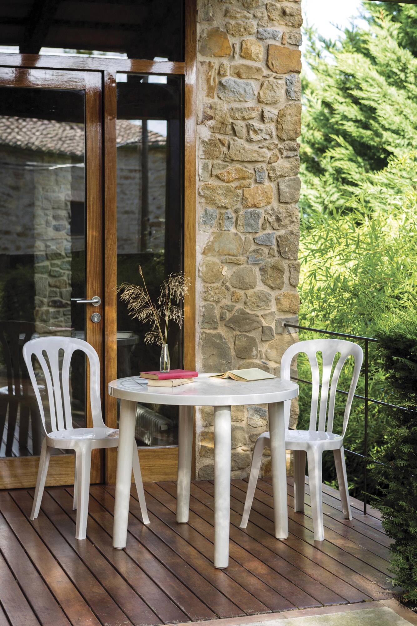 Garbar - Chaises Garrotxa garbar plastique blanc (Lot de 4) - Image 3