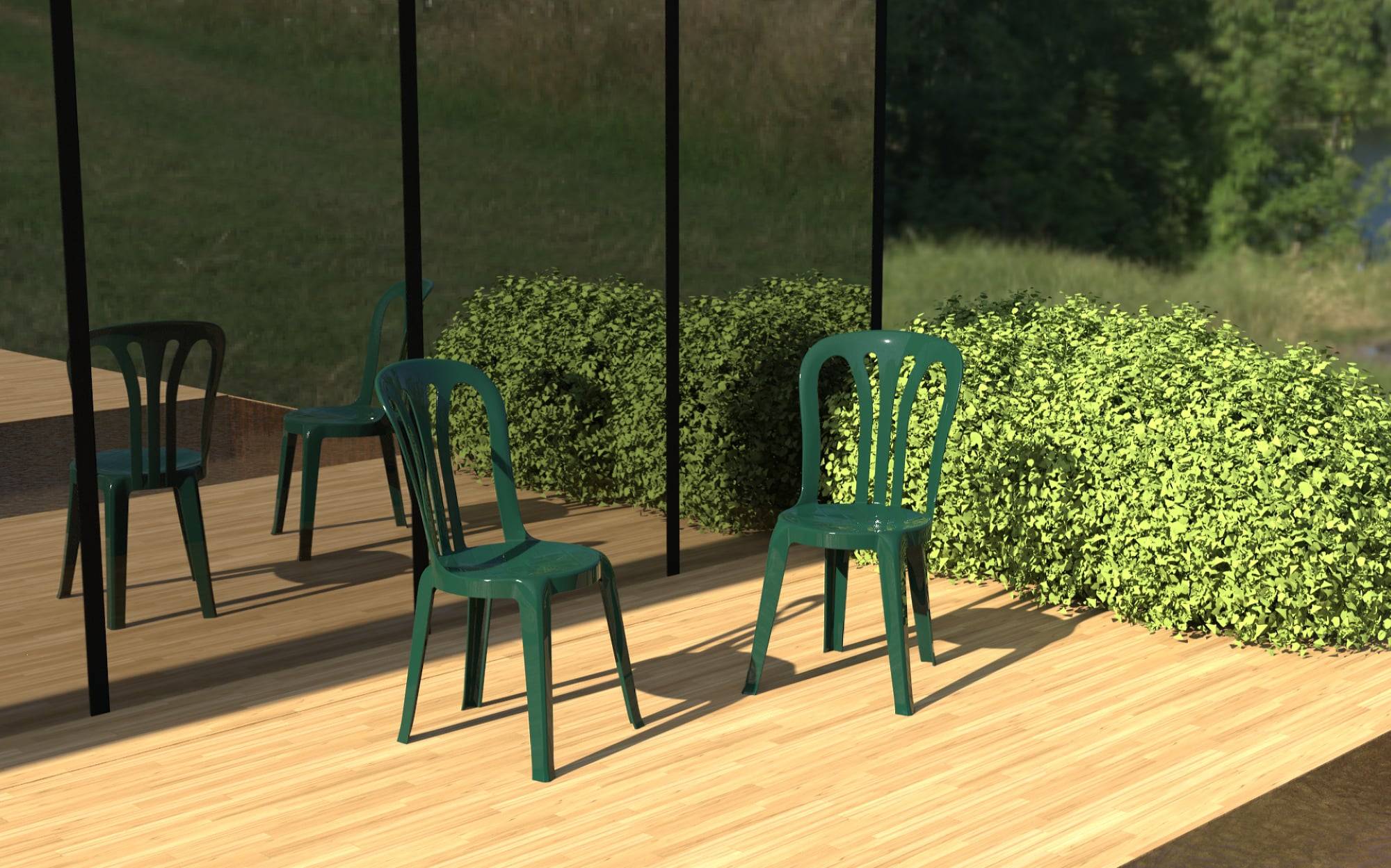Garbar - Chaises Garrotxa garbar plastique blanc (Lot de 4) - Image 8