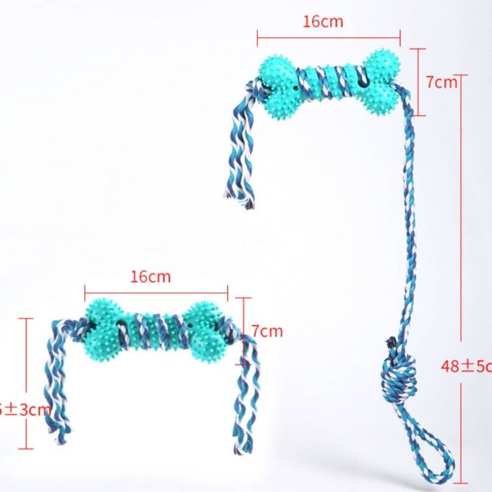 IntiMeg - Jouet à mâcher pour chien en corde de caoutchouc IntiMeg - Image 4