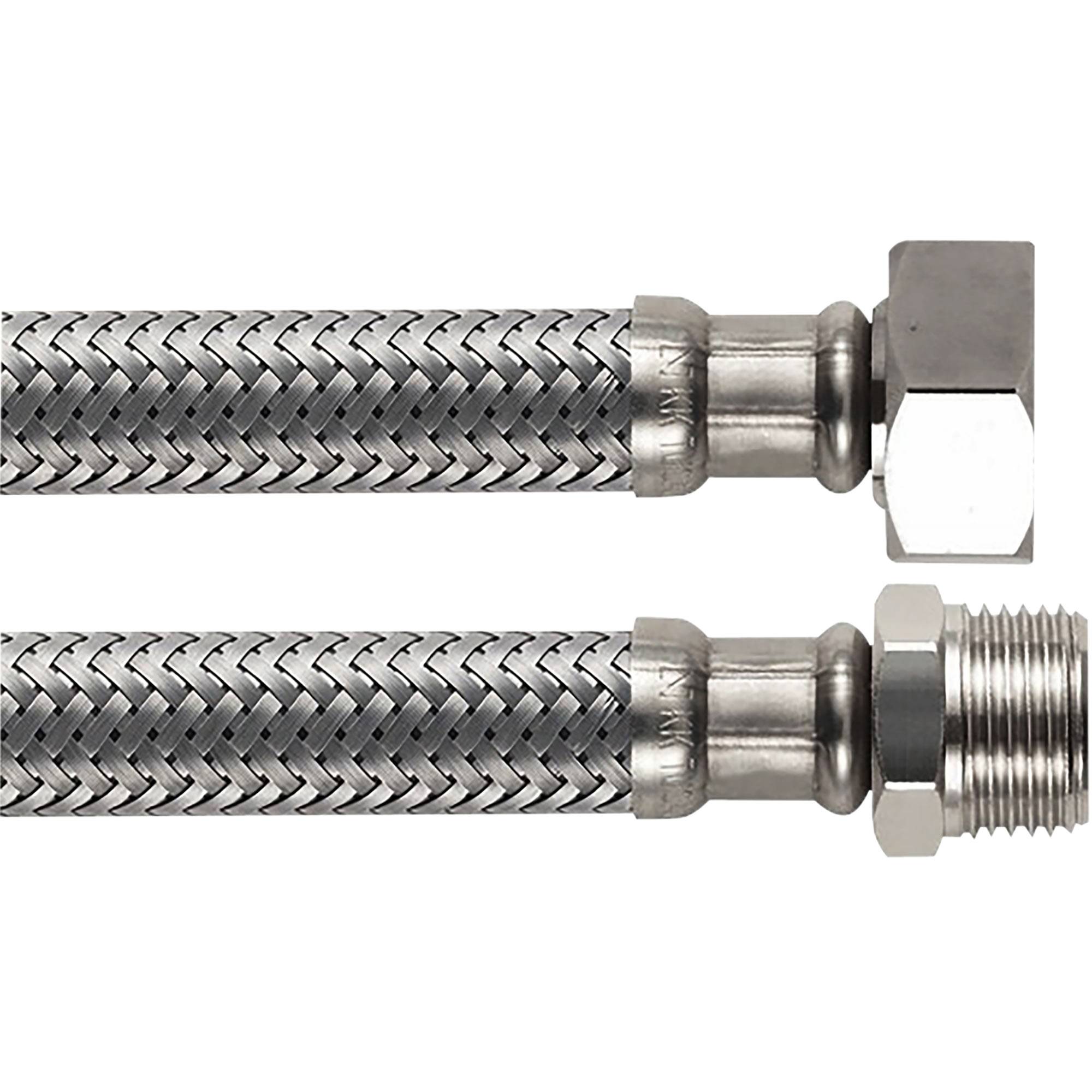 Boutte - Flexible MÂLE-FEMELLE 50 cm BOUTTÉ - Ø13 mm avec filetage MÂLE 15x21 / FEMELLE 20x27