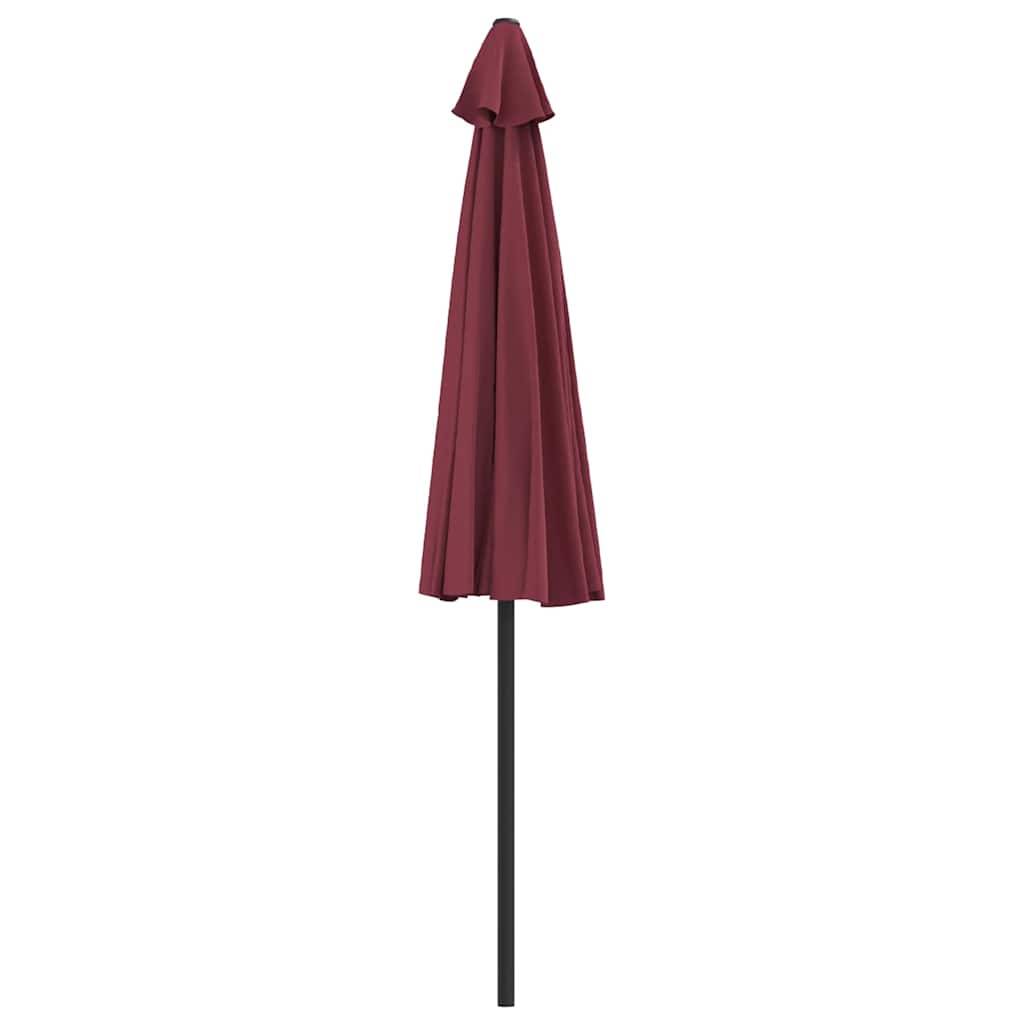 Vidaxl - Parasol de balcon mât en aluminium Bordeaux 270x144x222 cm Demi vidaXL 312498 - Imagen 4