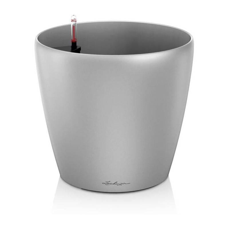 Lechuza - Pot De Fleur Lechuza Classico Premium 70 - Kit Complet, Argent Métallisé - Imagen 1