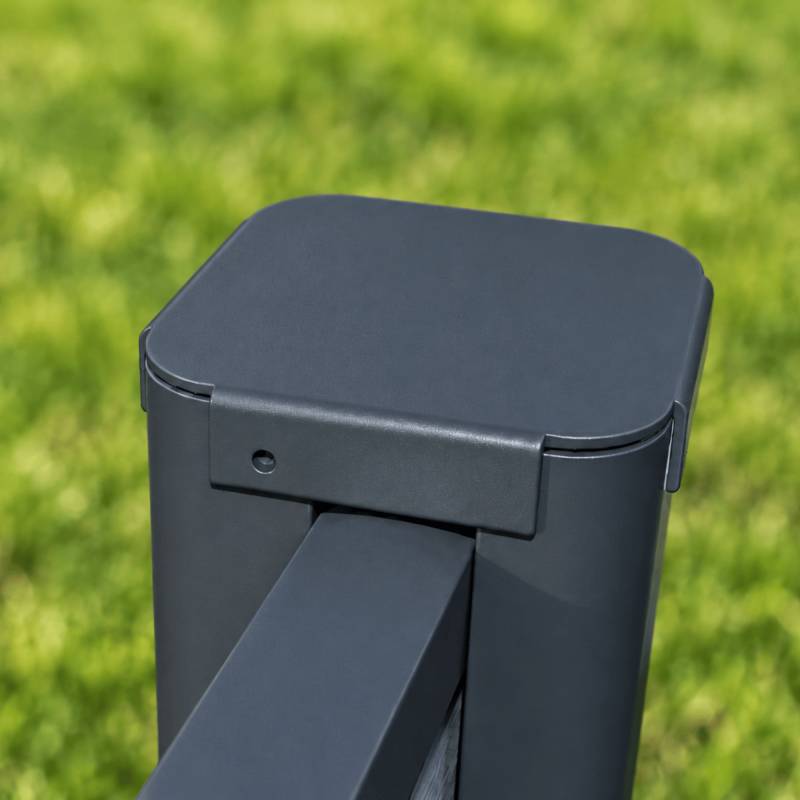 Capot pour poteau clôture LARKO - Coloris - Gris anthracite RAL 7016 - Image 3