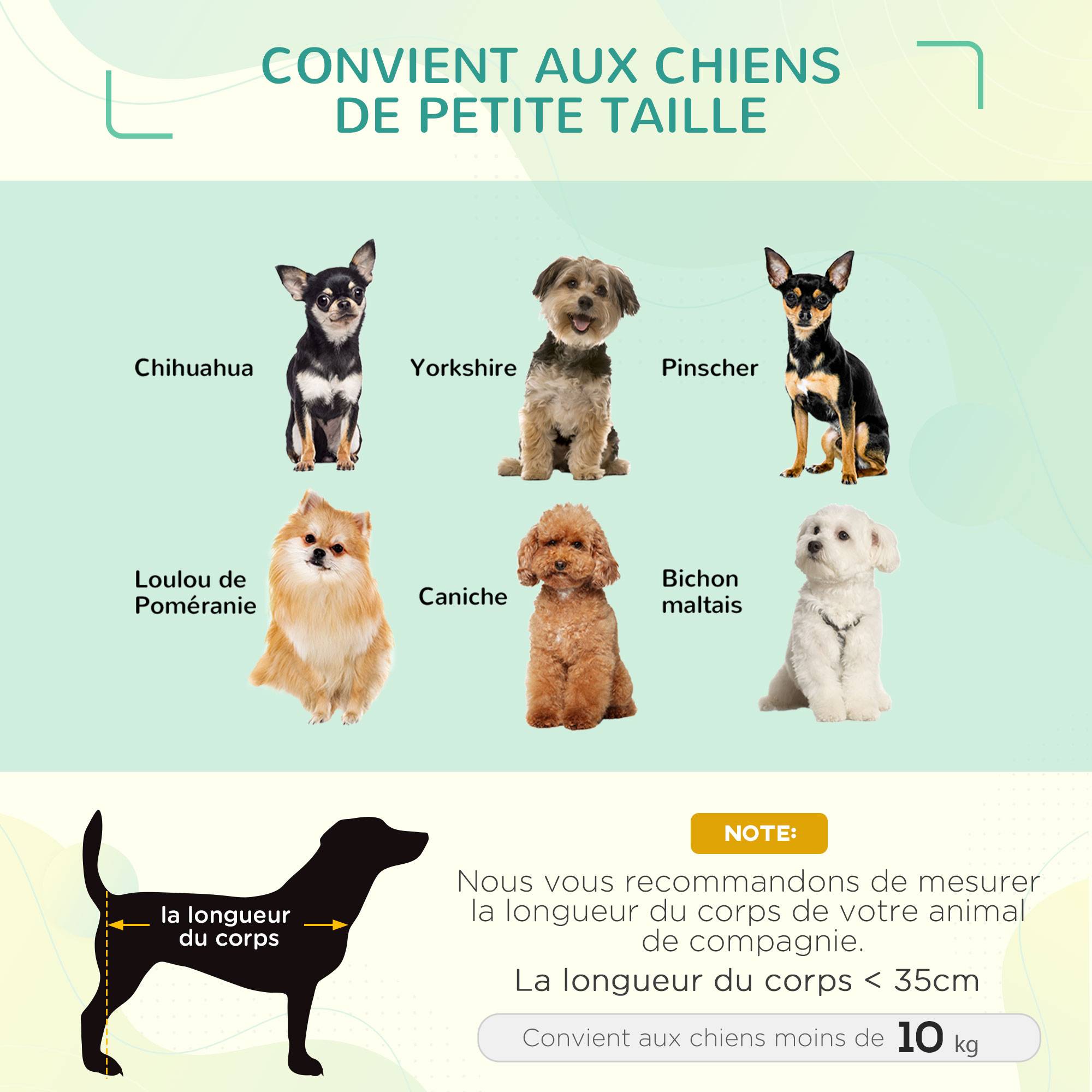 Lit surélevé chien chat portable textilène Oxford respirant 61x46x18cm rouge - ComfortXL Outdoor Living - Image 9