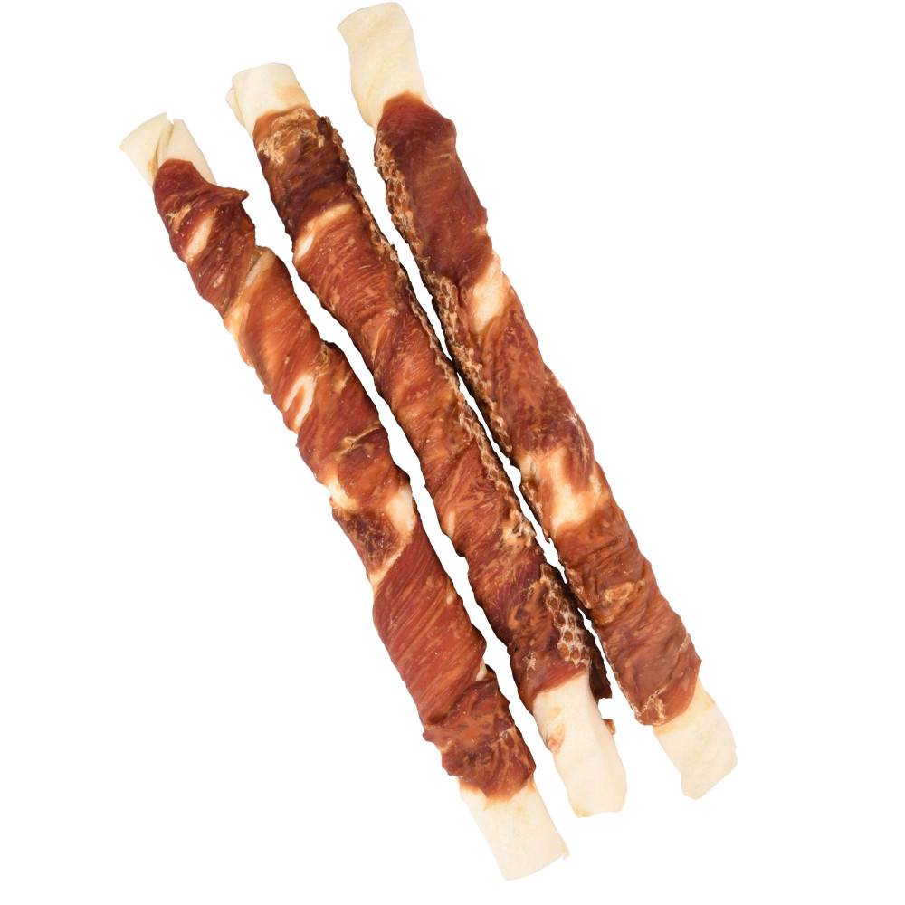 animallparadise - Friandise 3 bâtons a mâcher ø 3 cm x 25 cm au canard 240 g pour chien. - Imagen 1