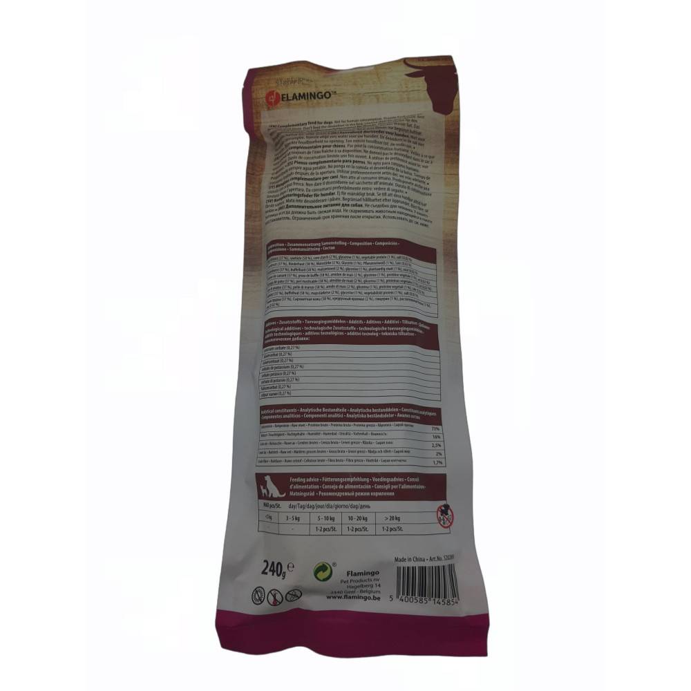 animallparadise - Friandise 3 bâtons a mâcher ø 3 cm x 25 cm au canard 240 g pour chien. - Imagen 4