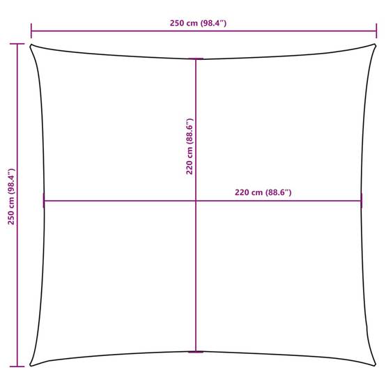PANGIVO - Voile d'ombrage tissu oxford beige 250 x 250 cm - PANGIVO - Image 9