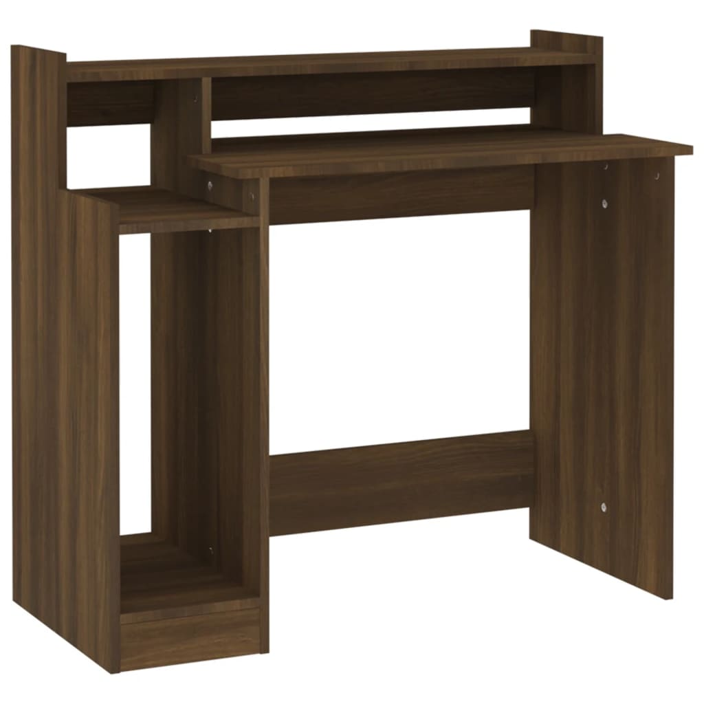 Vidaxl - Bureau et lumières LED Chêne brun 97x45x90 cm Bois d'ingénierie - vidaXL - Imagen 3