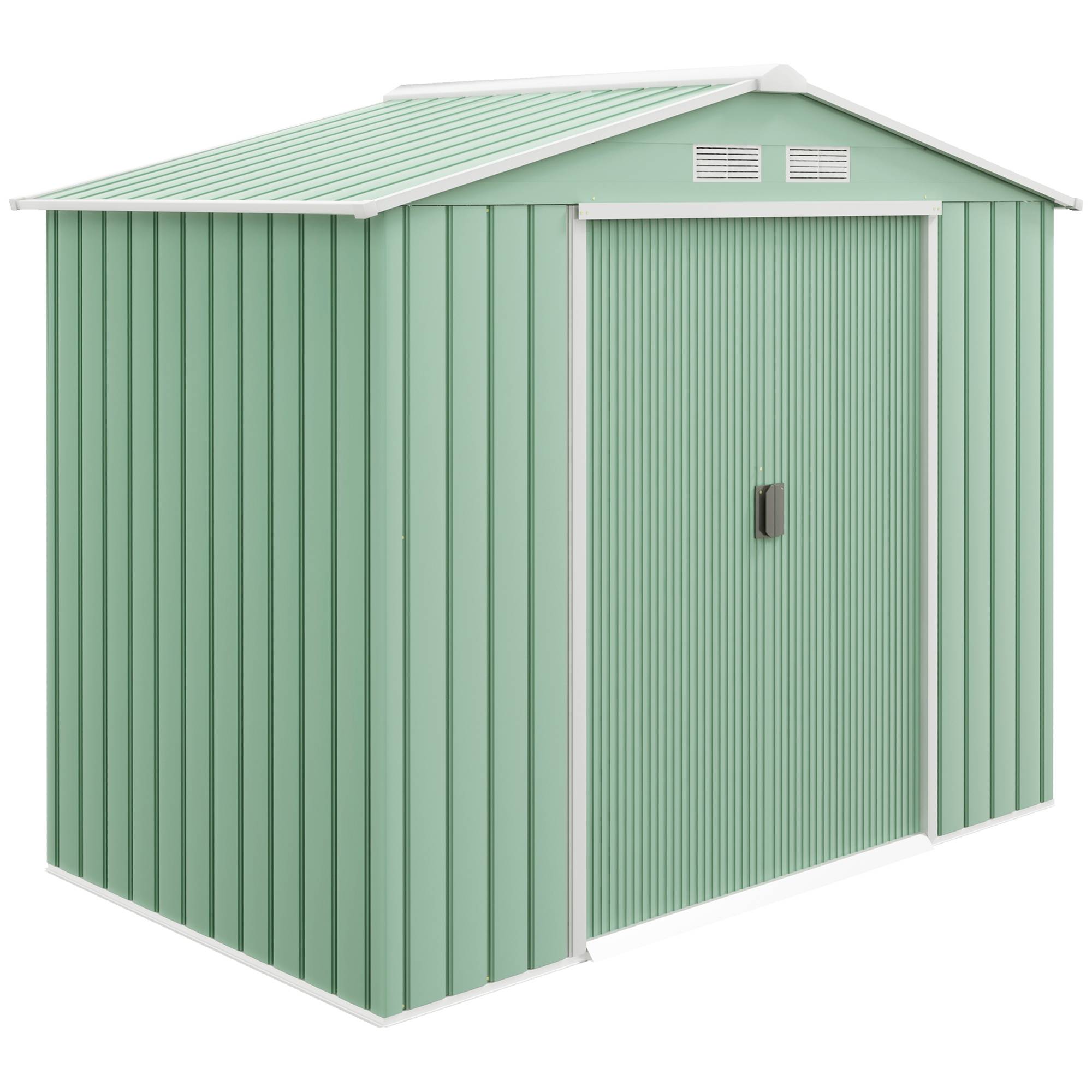 PANGIVO - Abri de jardin acier galvanisé vert clair 213 x 130 x 185 cm - PANGIVO - Image 1
