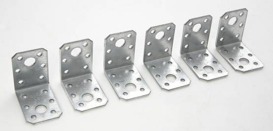 Gah Alberts - Lot de 6 équerres galvanisé, 90x90x40 mm