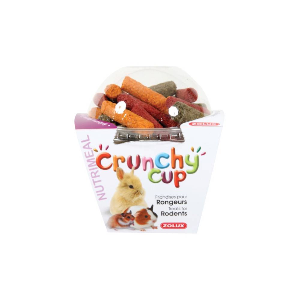 Zolux - Crunchy cup betteraves - luzerne et carottes 180gr (Lot de 3) - Imagen 3