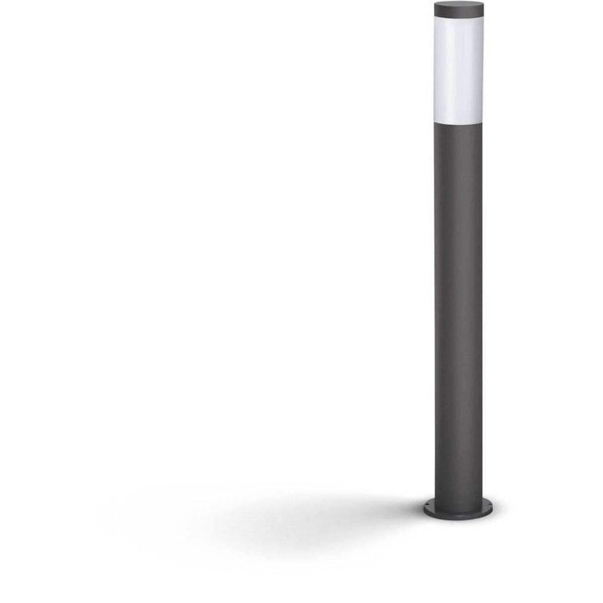 Philips - Lampe sur pied de jardin Utrecht anthracite 12 x 12 x 80 cm, acier inox, IP44 - PHILIPS - Image 5