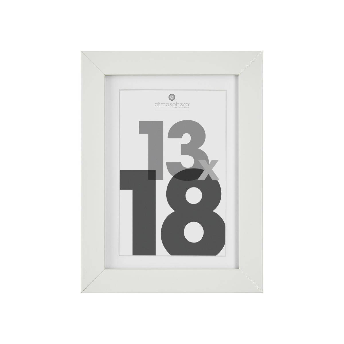 Atmosphera - Cadre photo bois "Eva" blanc 13x18cm - Atmosphera Créateur d'intérieur - Imagen 1