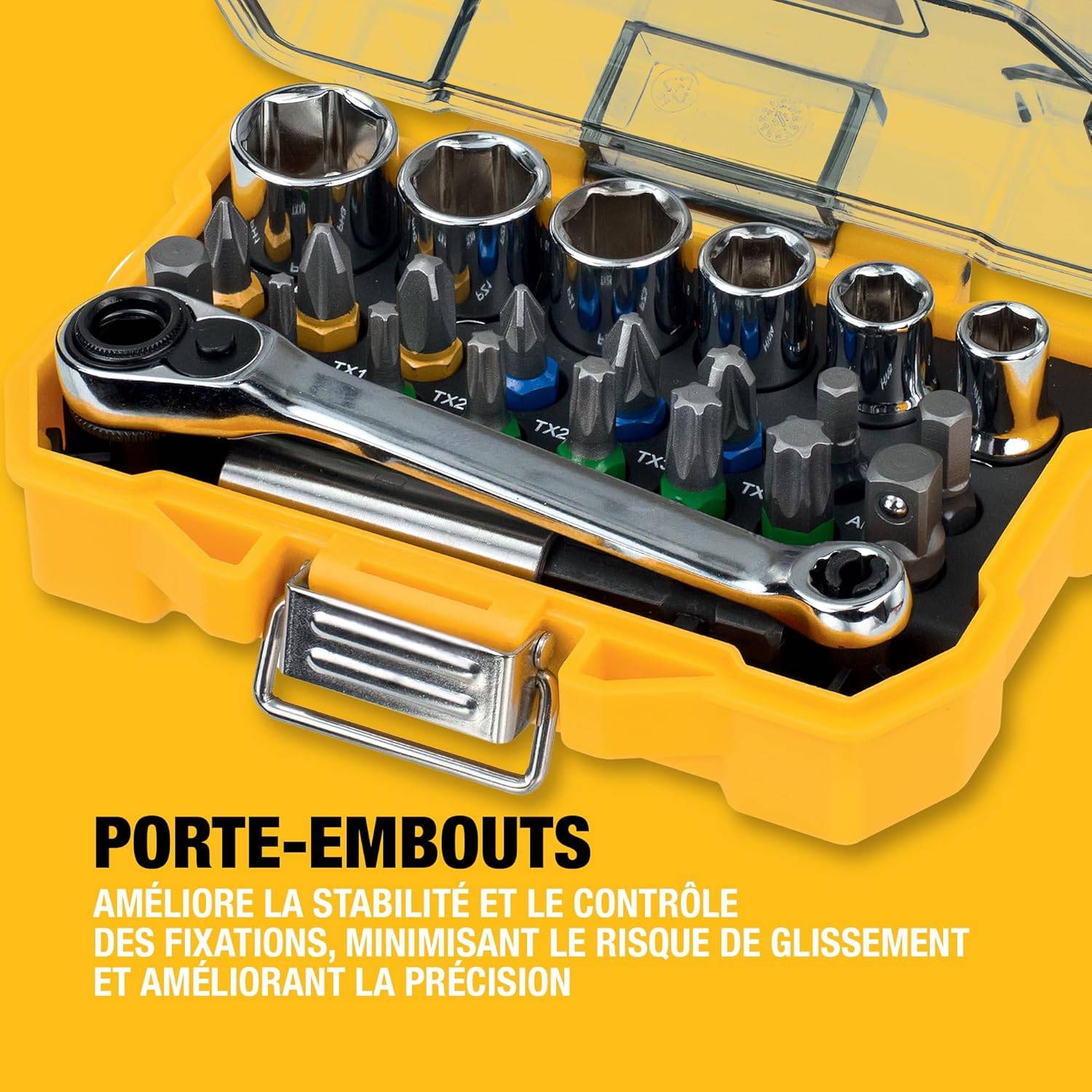 Coffret de 24 pièces avec douilles et embouts 25 mm - DEWALT - DT71516-QZ - Image 6