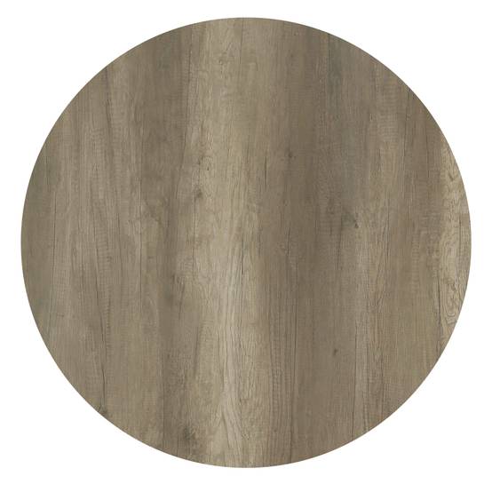 Oviala - Plateau de table ronde 60 cm 4 places chêne fumé Opera - Oviala - Image 3