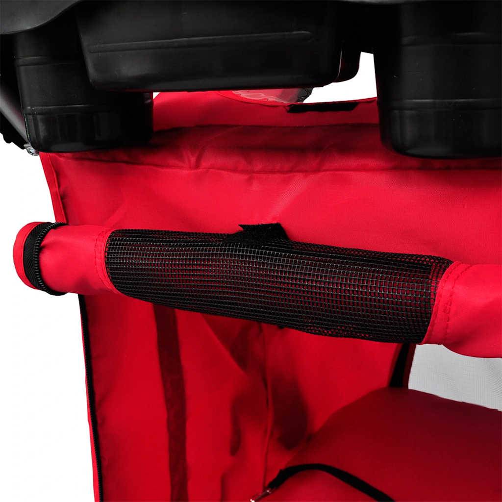 Vidaxl - Poussette pour chiens Rouge vidaXL 170055 - Imagen 6