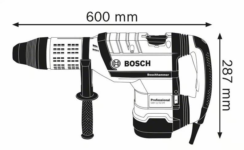 Bosch - Perforateur BOSCH - SDS-MAX GBH 12-52 DV - 0611266000 - Image 3