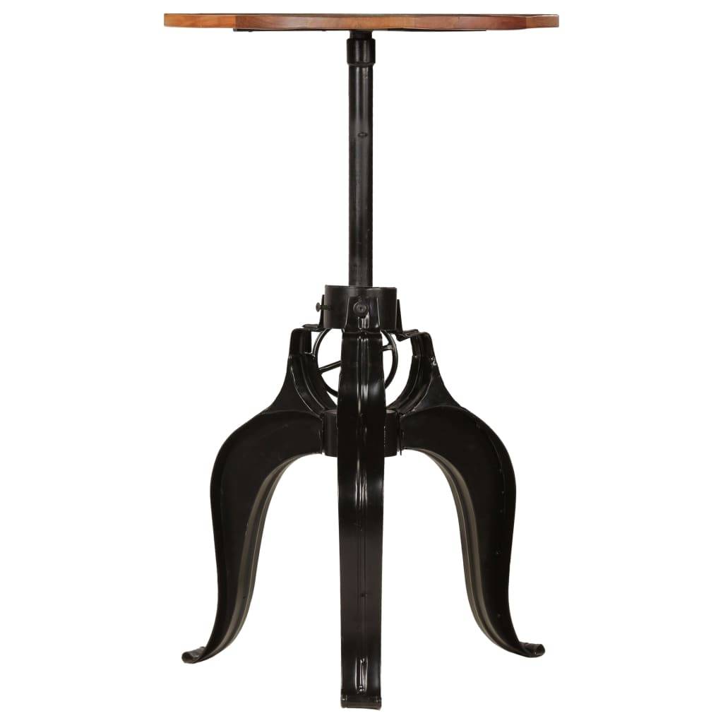 Table haute mange debout bar bistrot bois de récupération massif 60 cm - Image 2