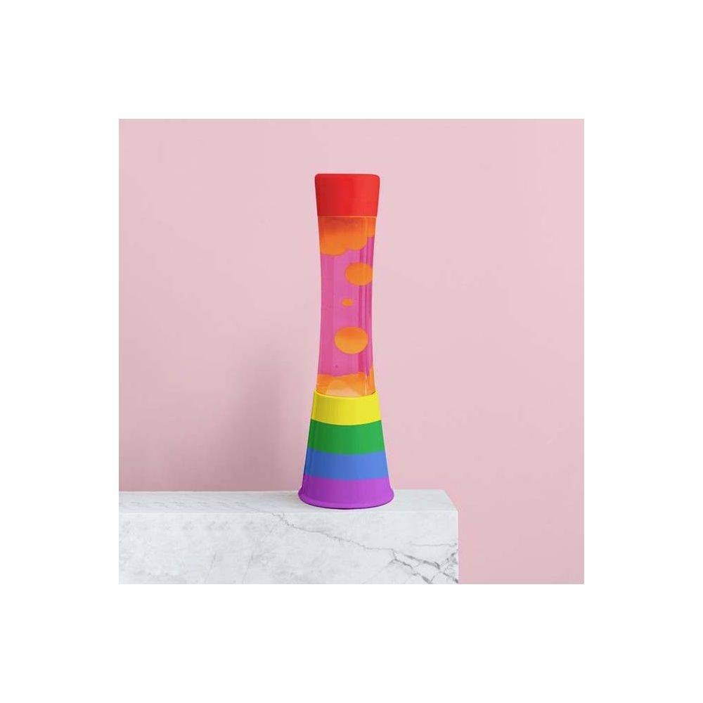 Fisura - Lampe à poser en métal et verre Lave Arc en ciel / Fuchsia Fisura - Imagen 3