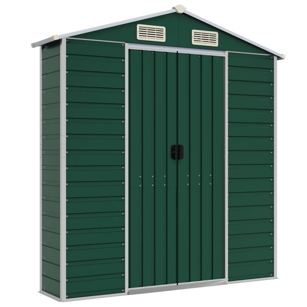 Vidaxl - Abri de jardin vert 191x130x198 cm acier galvanisé vidaXL 3188231 - Image 7