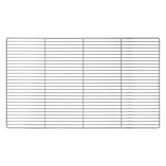 Grille barbecue inox rectangulaire 67x40 cm avec poignées amovibles robuste et antirouille adaptée aux cheminées barbecues, foyers et braseros BBQ - Image 3