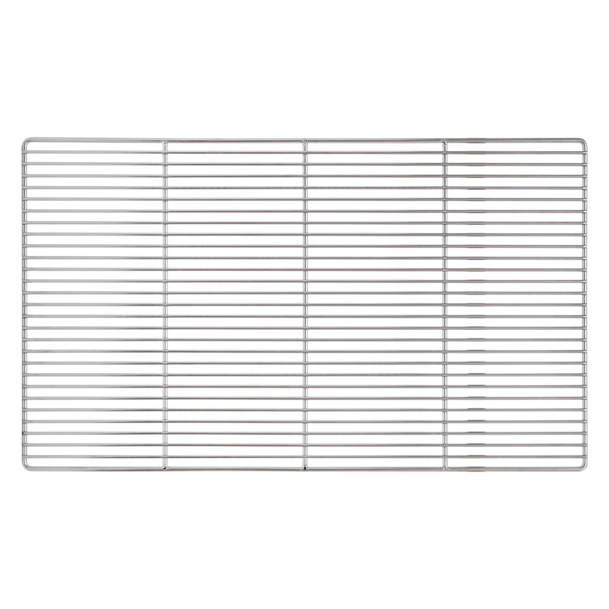 Grille barbecue inox rectangulaire 67x40 cm avec poignées amovibles robuste et antirouille adaptée aux cheminées barbecues, foyers et braseros BBQ - Image 3