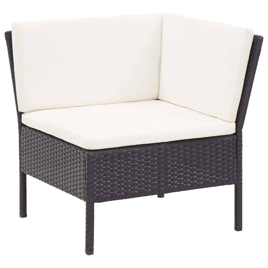 Vidaxl - Salon de jardin 8 pcs avec coussins résine tressée noir vidaXL 48952 - Imagen 8