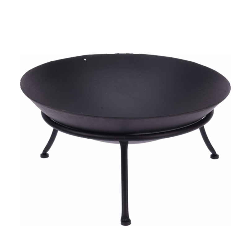 Brasero métal D57 noir sur pieds - Image 1