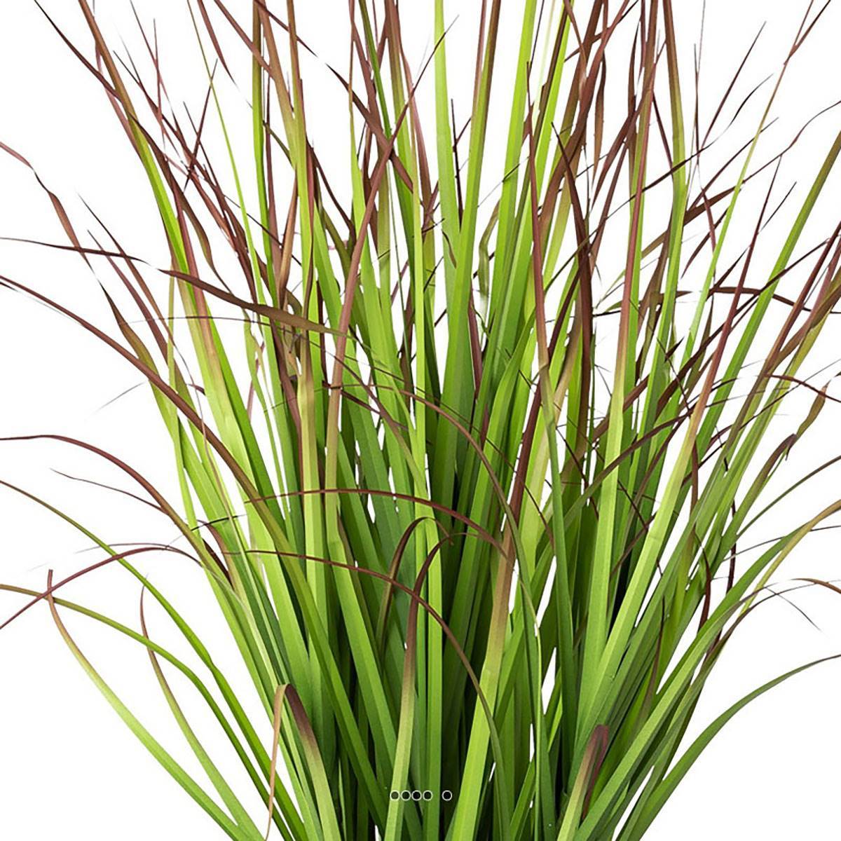 Artificielles - Herbe folle en pot artificielle H 76 cm Vert-Rouge - Imagen 3