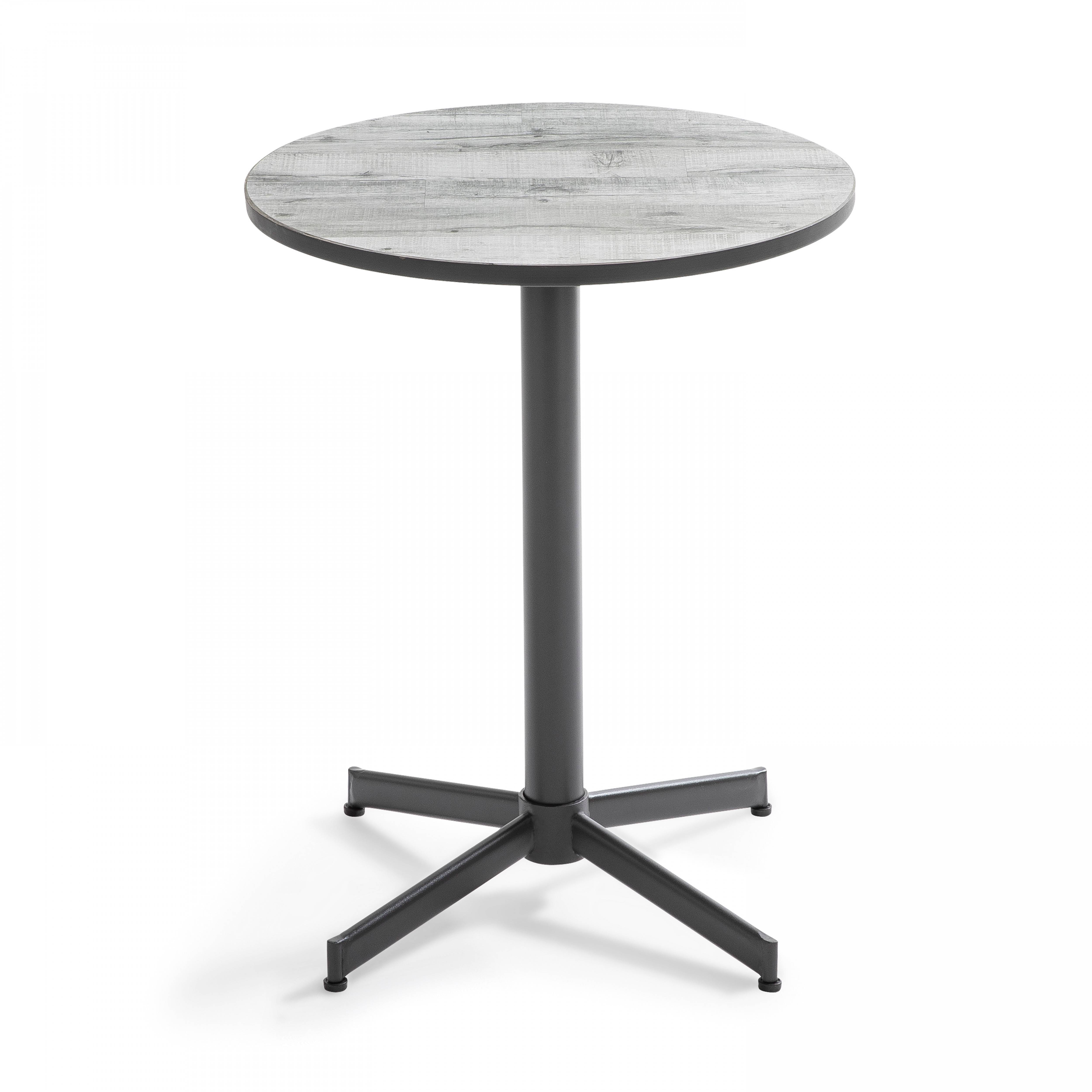 Oviala - Table de jardin ronde 60 cm 4 fauteuils acier gris  Tivoli - Oviala - Imagen 6