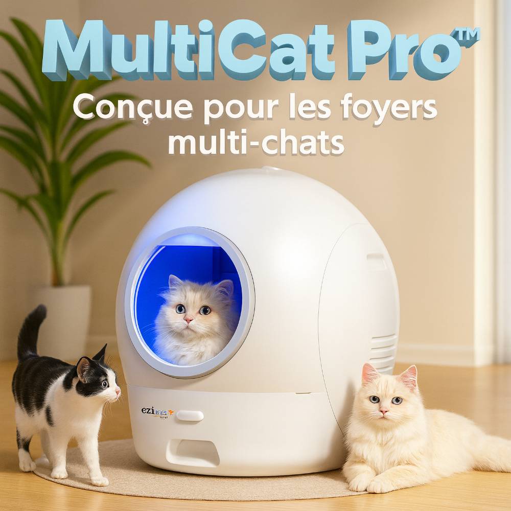 Litière autonettoyante connectée - maison de toilette pour chat eziclean® CATBOT K10i - Image 2