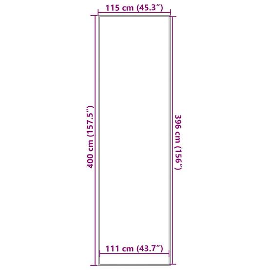 Tapis de Passage Intensif Absorbant en Polypropylène avec Support PVC Marron 115x400 cm – ComfortXL Outdoor Living - Image 7