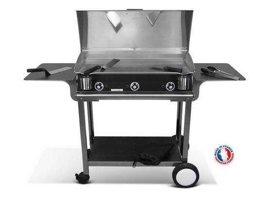 Pack plancha électrique PLANCHAELEC LUX 830 CARBON - CHARIOT RIVOLI - Image 1