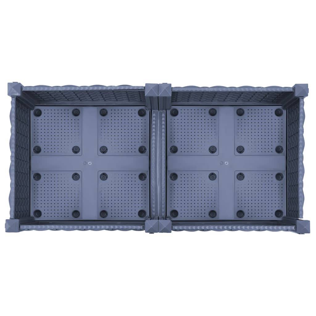 ComfortXL - Jardinière rectangulaire en polypropylène pour extérieur Gris 80x40cm – ComfortXL Outdoor Living - Image 5