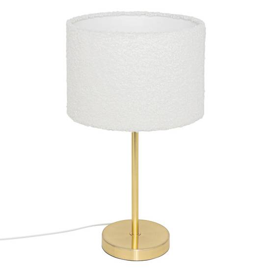 Lampe à Poser Bouclette "Tina" 49cm Or - Image 1