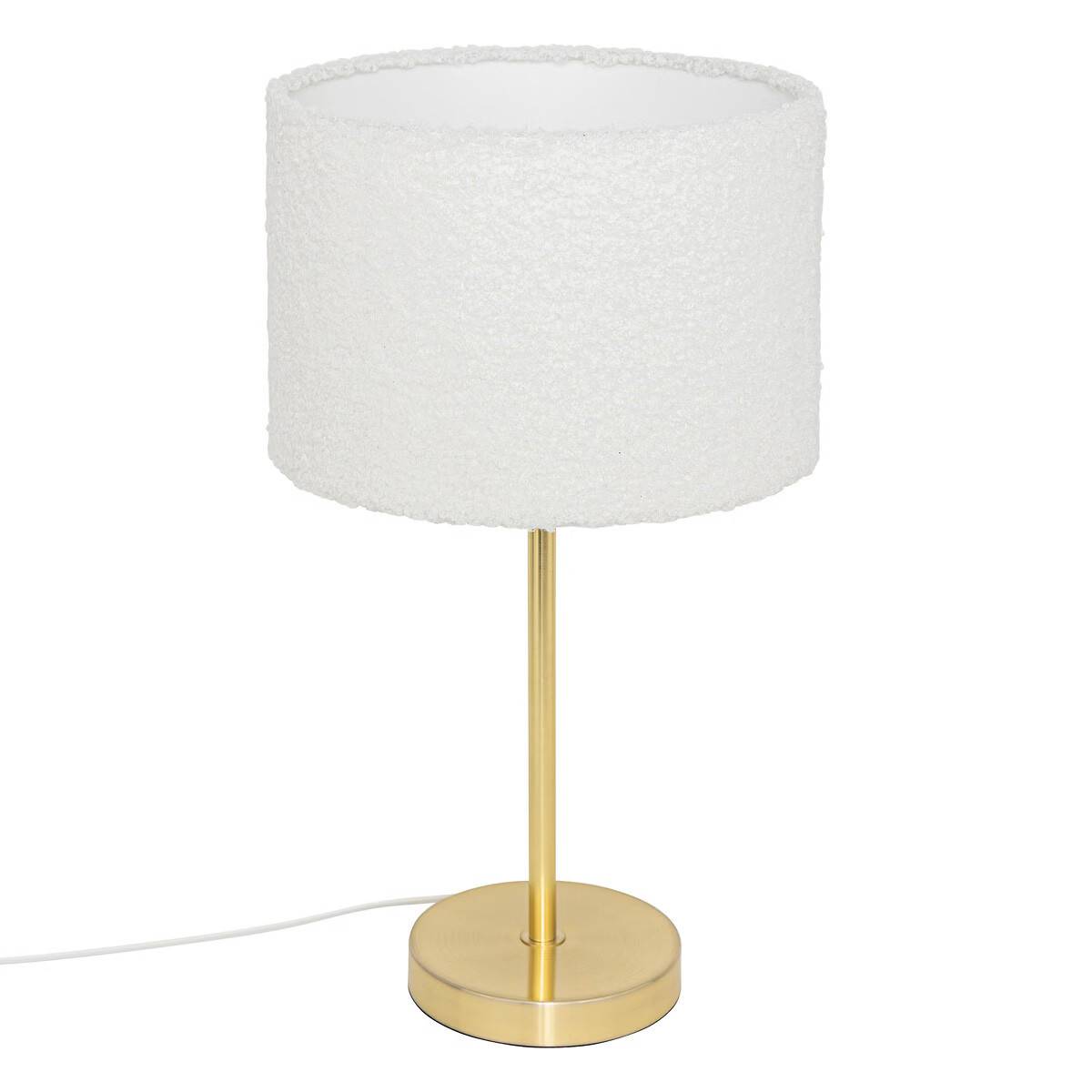 Lampe à Poser Bouclette "Tina" 49cm Or - Image 1