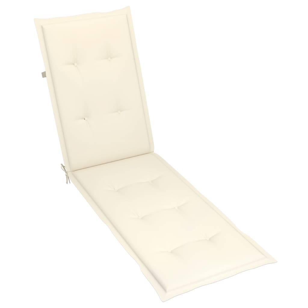 Bain de soleil - Transat - Chaise longue repose-pied et coussin Acacia solide - MEUBLE PRO-JU6688 - Image 7
