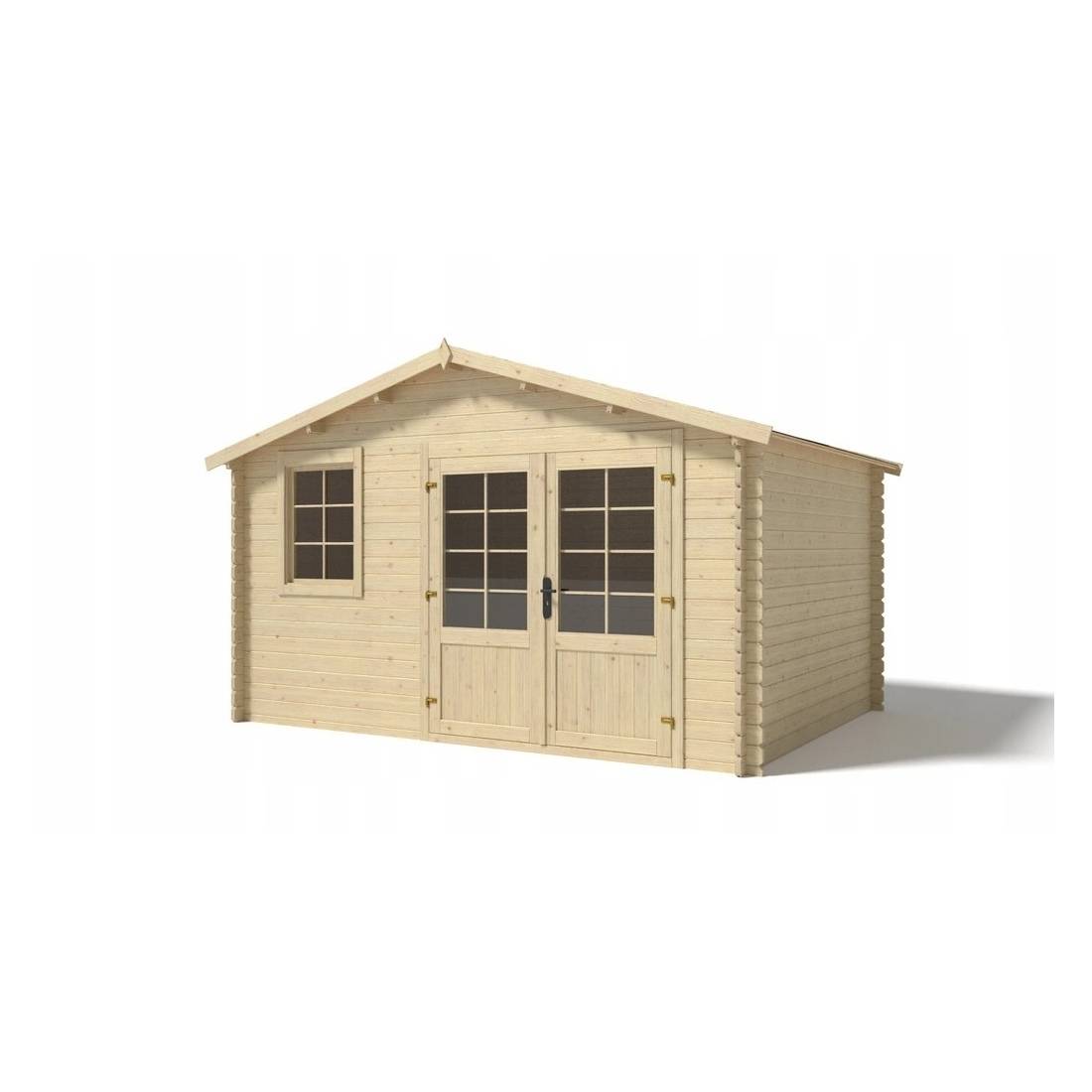 Altanka - Abri de jardin en bois - 11.7m2 - 3.9x3m - Ep. 34mm - Couleur: naturel - DOM561 - ALTANKA - Imagen 1