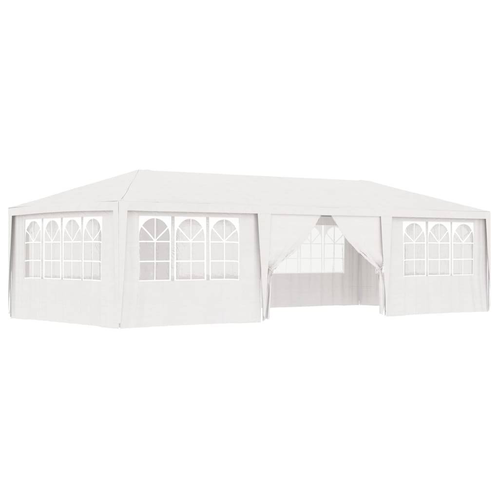 Maison Chic - Tonnelle de jardin - Tente de réception avec parois latérales 4x9 m Blanc 90 g/m² - Meuble Pro - Imagen 1