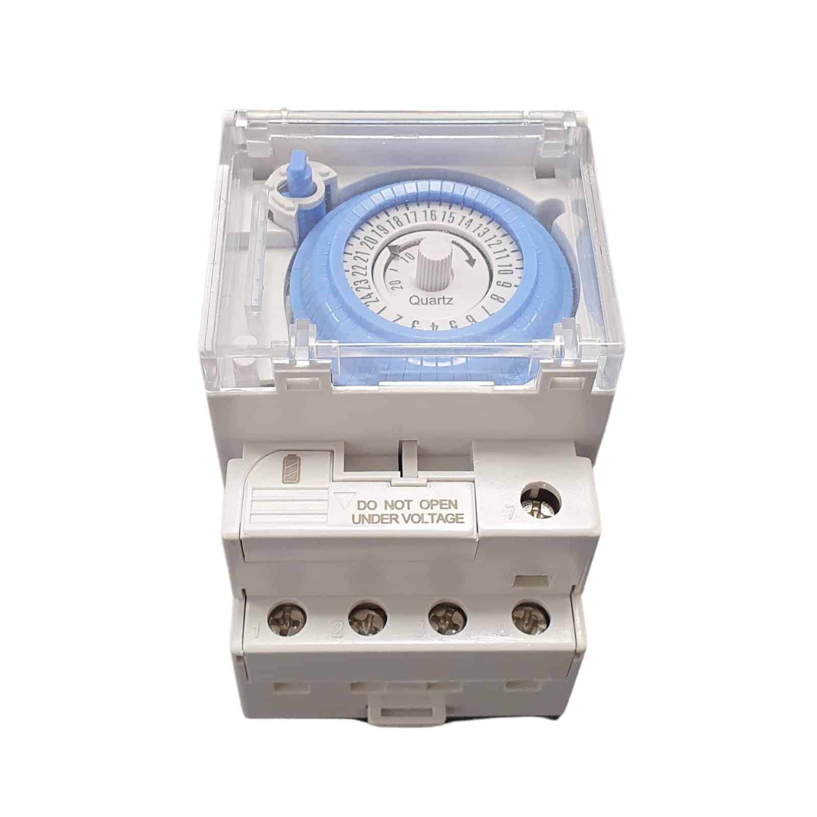 Horloge Piscine Modulaire Pour Coffret Electrique - Programmateur Spécial Piscine - Montage Sur Rail - Image 2