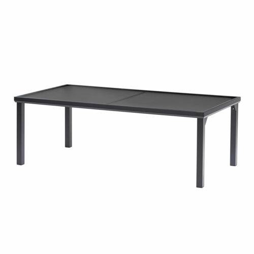Wilsa Garden - Table de jardin en aluminium et verre 8P BLACK EDITION - Imagen 2