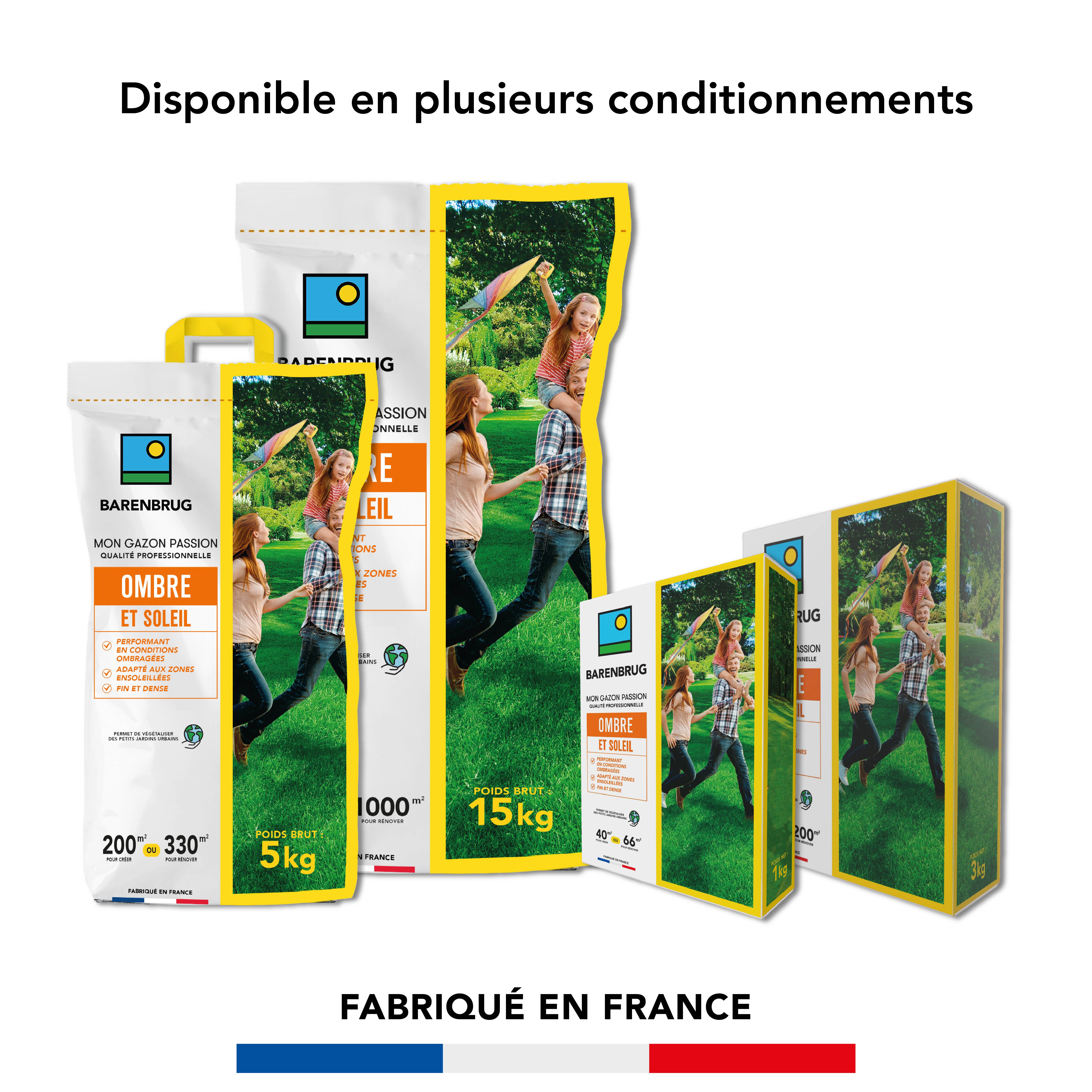 Gazon Ombre et Soleil - Performant en Conditions Ombragées - Adapté aux Zones Ensoleillées - Fin et Dense - 5KG - BARENBRUG - Image 6