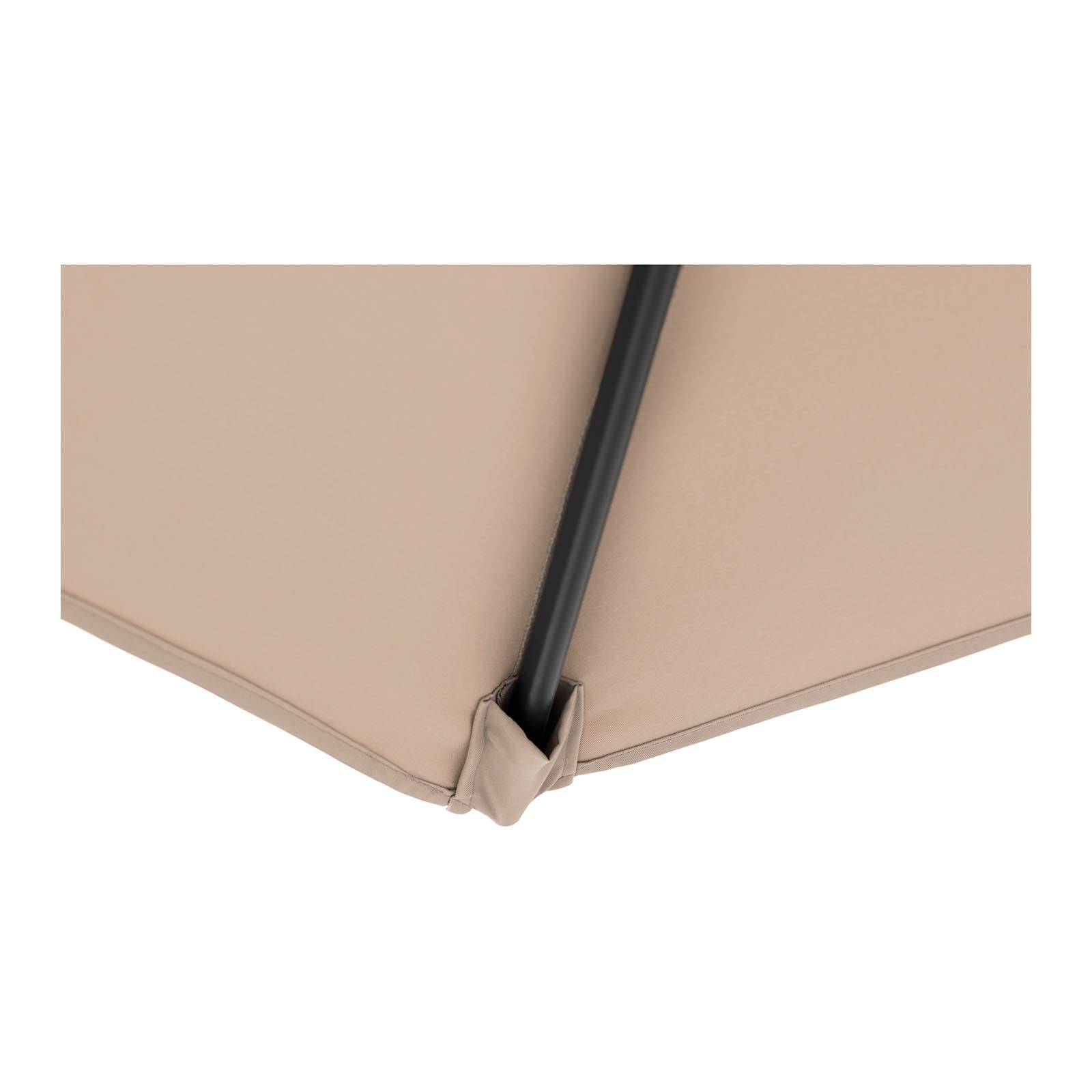 Helloshop26 - Parasol déporté rond diamètre 300 cm inclinable parasol excentré parasol de jardin crème - Imagen 8
