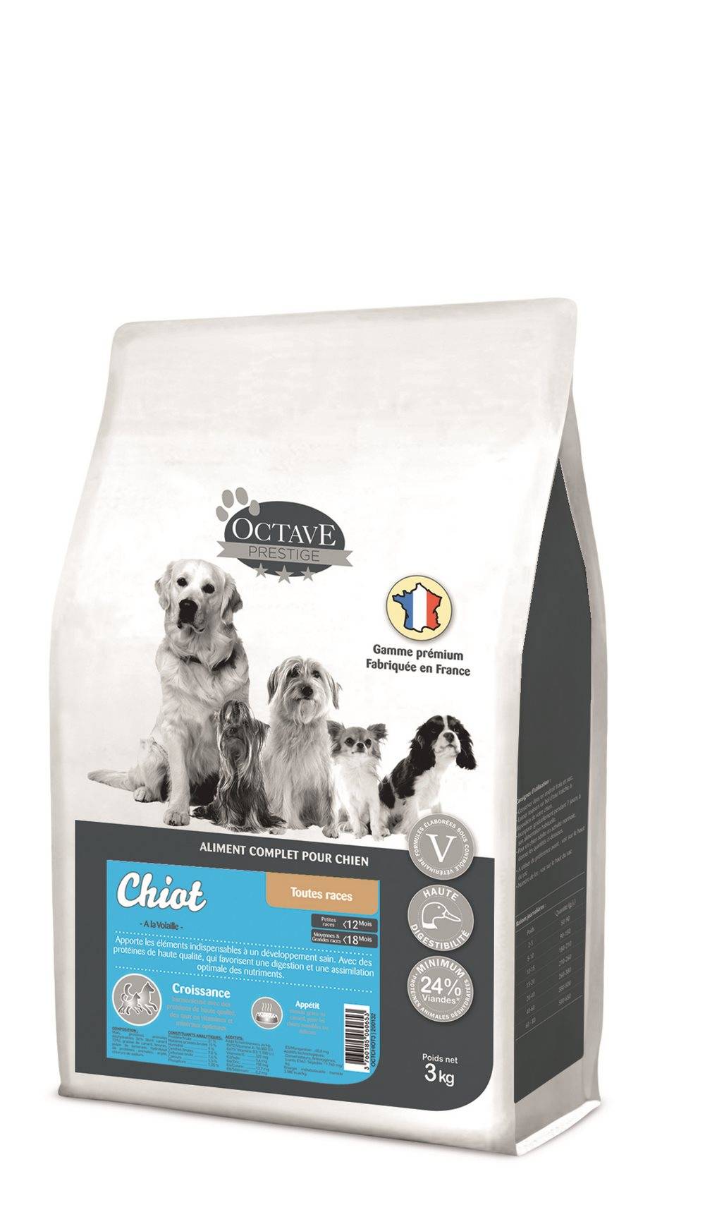 Octave Prestige - Croquettes à la Volaille pour Chiot - Image 1