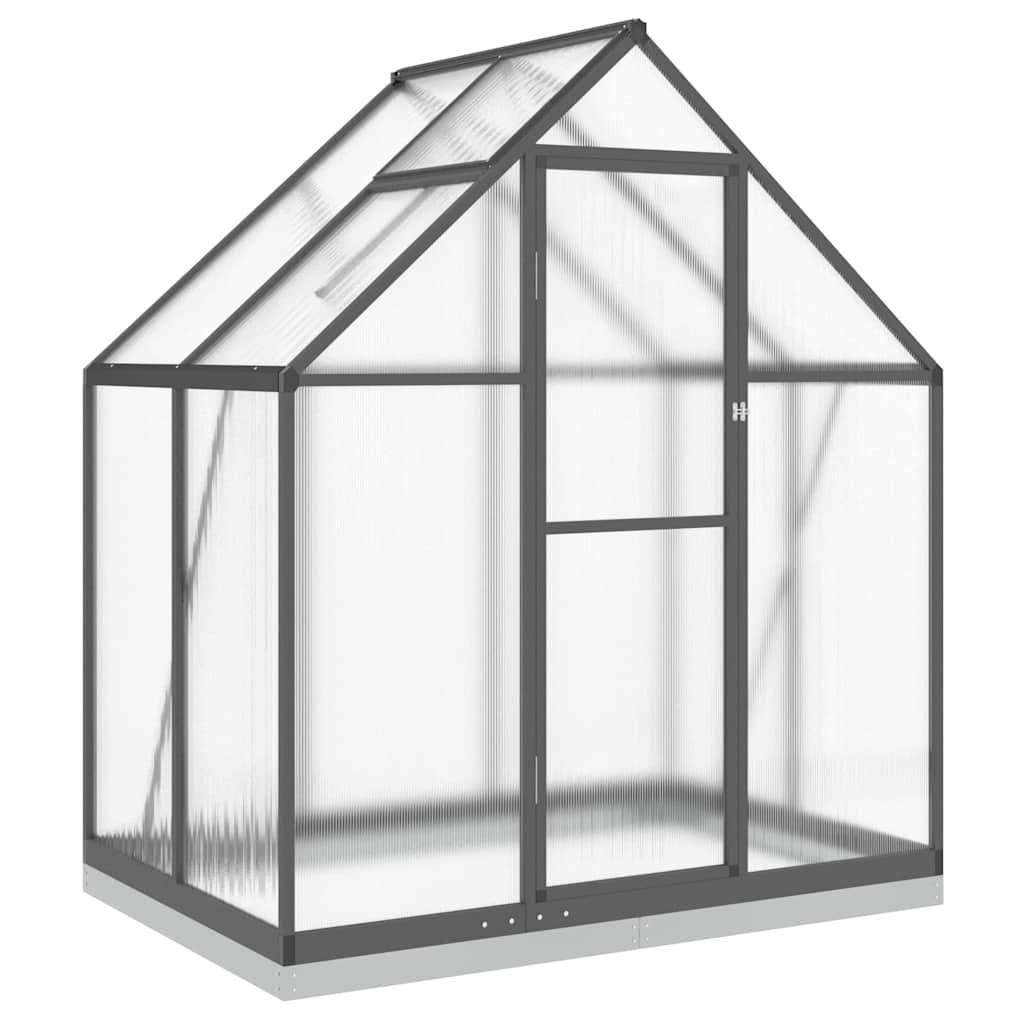 Vidaxl - Serre avec cadre de base anthracite 169x114x202 cm aluminium vidaXL 4005827 - Image 2